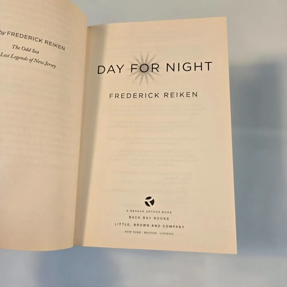 Day for Night by Frederick Reiken 2010 Novel Paperback